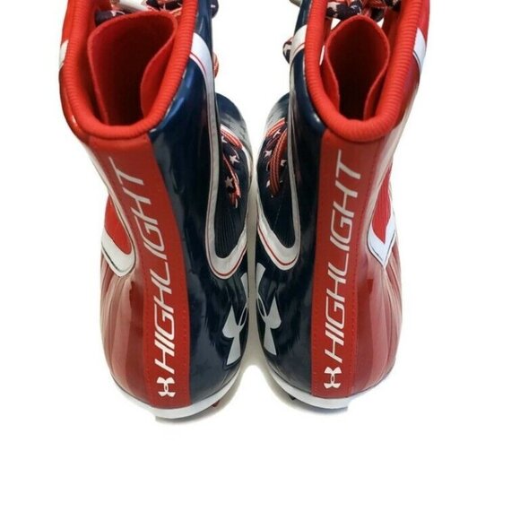 Under Armour Highlight Limited Edition USA Land Of The Free Football Cleats 10 - Picture 6 of 8